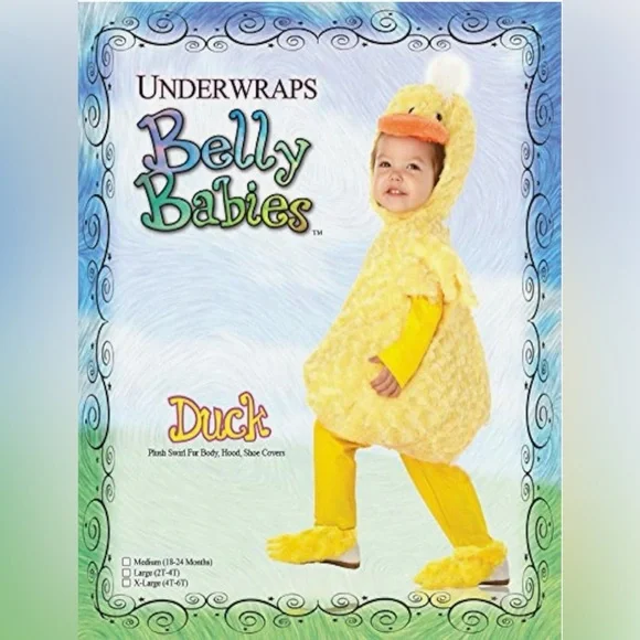 Underwraps Toddler Duck Costume, Size Large. - Picture 2 of 4